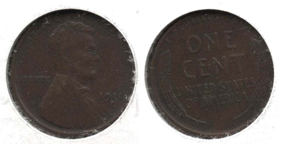 1911-D Lincoln Cent EF-40 #d