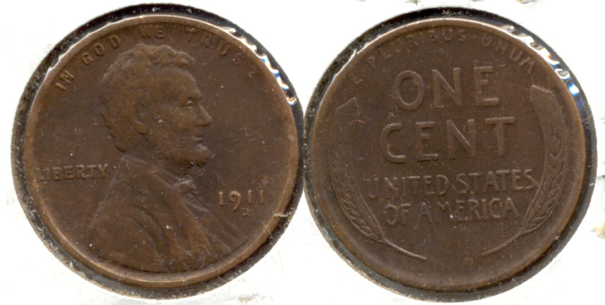 1911-D Lincoln Cent VF-20