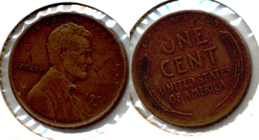 1911-D Lincoln Cent VF-20 a