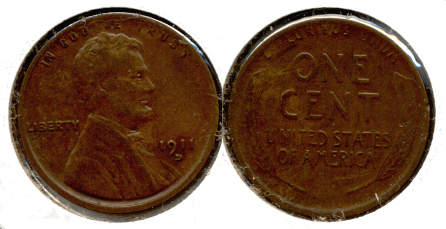 1911-D Lincoln Cent VF-30