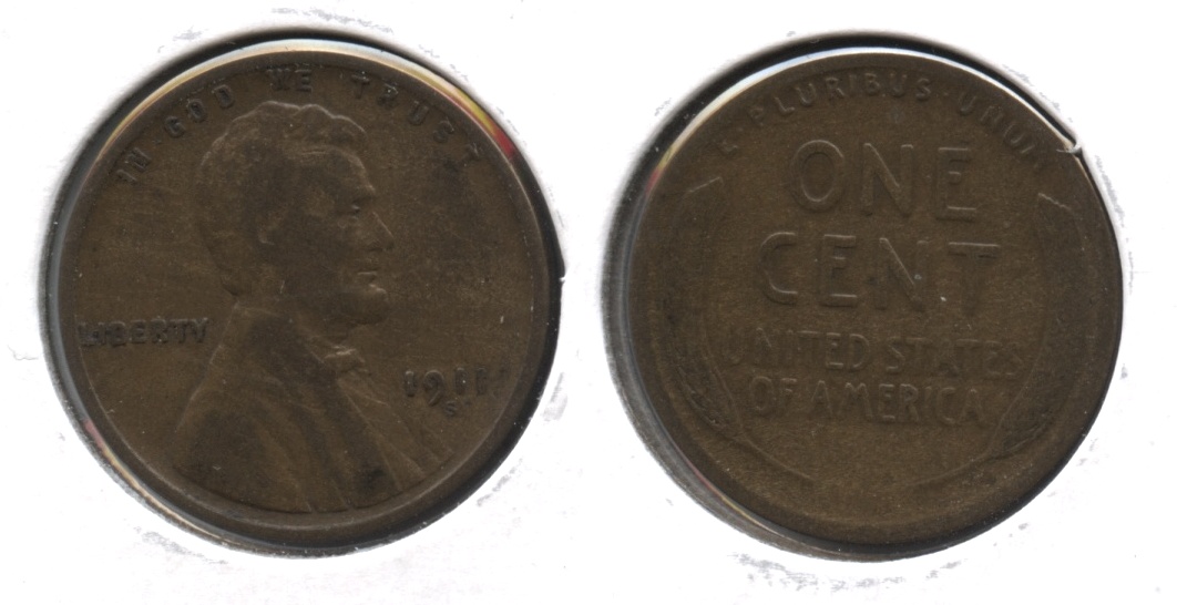 1911-S Lincoln Cent Good-4 #q