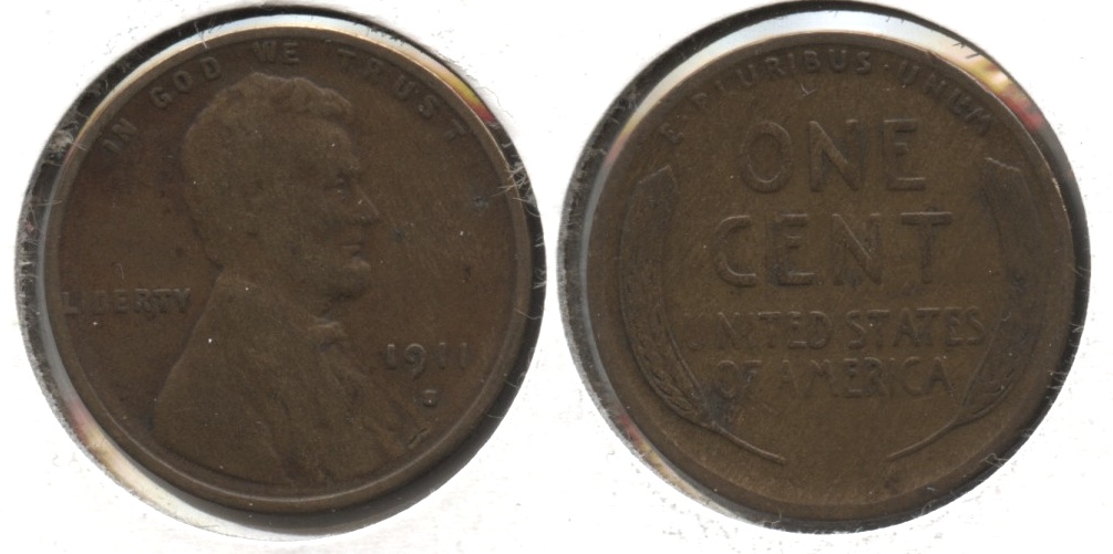 1911-S Lincoln Cent VG-8 #b