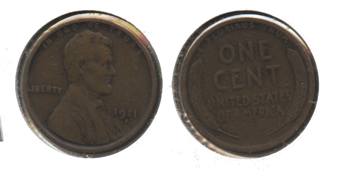 1911-S Lincoln Cent VG-8 #i