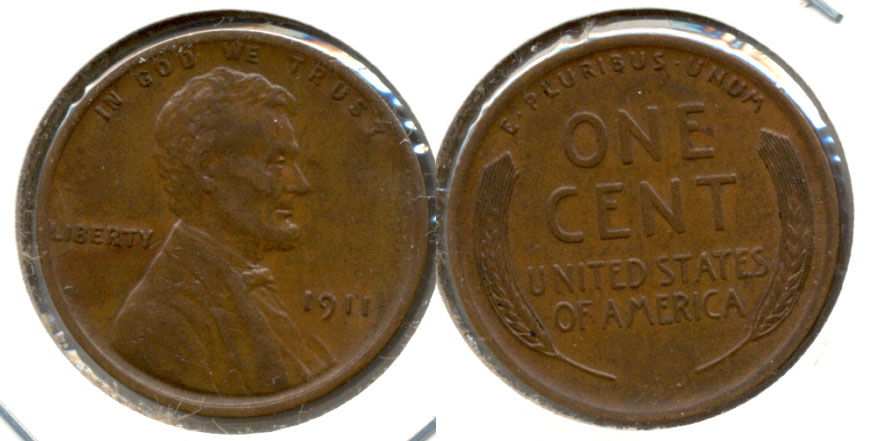1911 Lincoln Cent AU-50 b