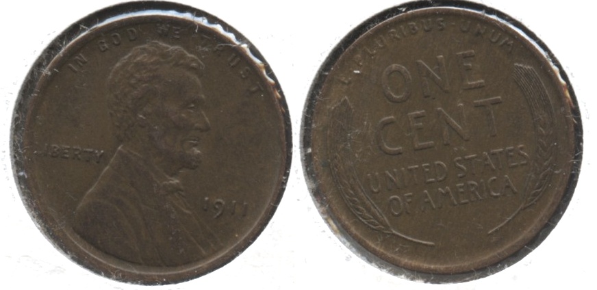 1911 Lincoln Cent AU-50 #g