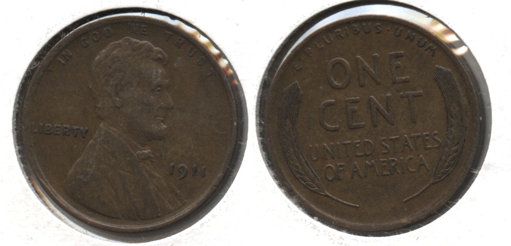 1911 Lincoln Cent AU-50 #h