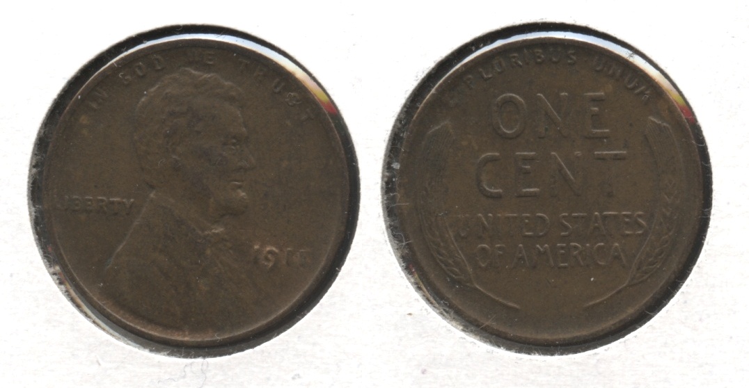 1911 Lincoln Cent AU-50 #j