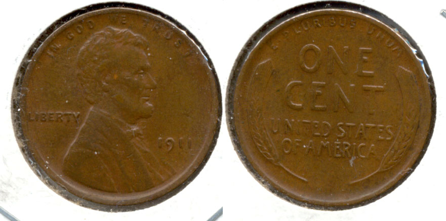 1911 Lincoln Cent AU-55 b