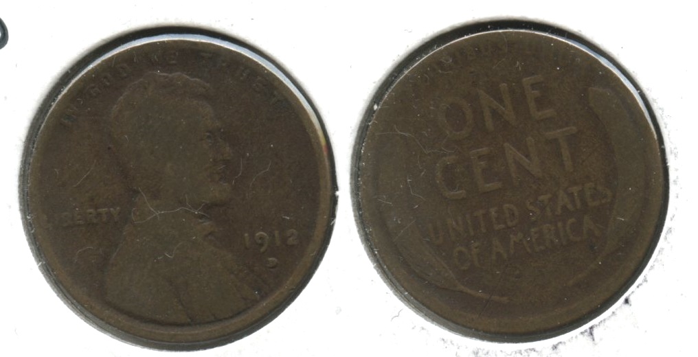 1912-D Lincoln Cent AG-3