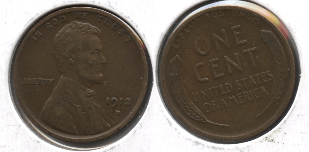 1912-D Lincoln Cent EF-40 #a