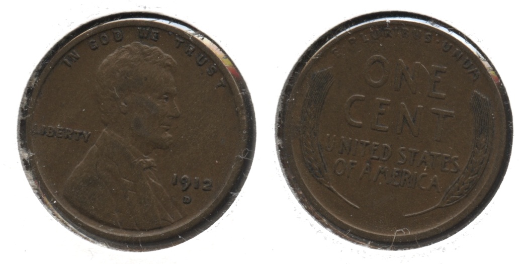 1912-D Lincoln Cent EF-40 #c