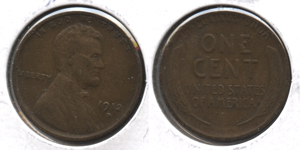 1912-D Lincoln Cent Fine-12 #b