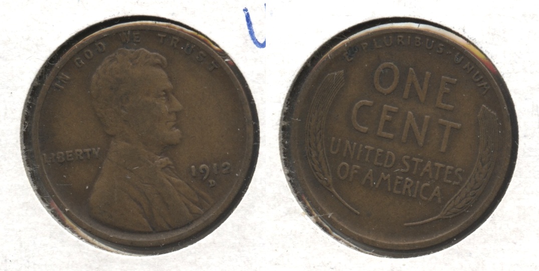1912-D Lincoln Cent VF-20