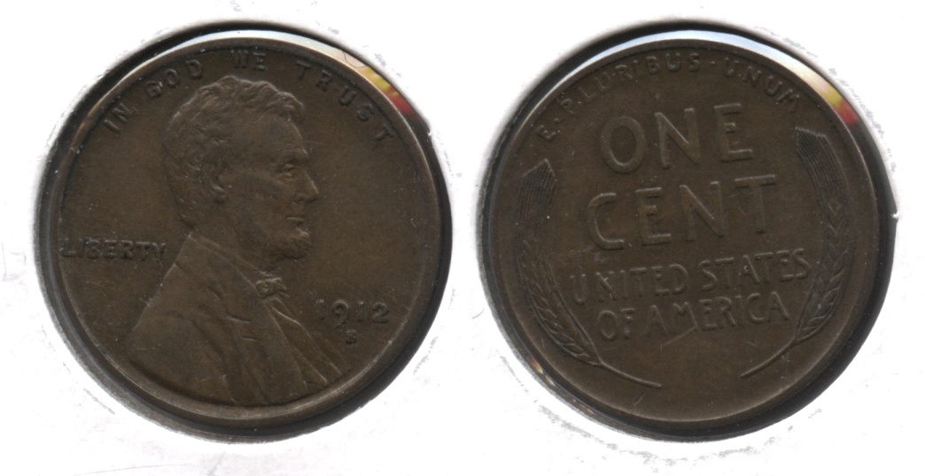 1912-S Lincoln Cent AU-55