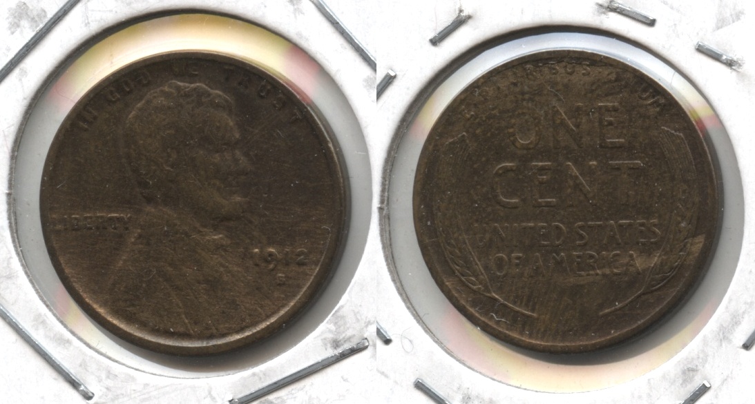 1912-S Lincoln Cent Fine-12 #ai