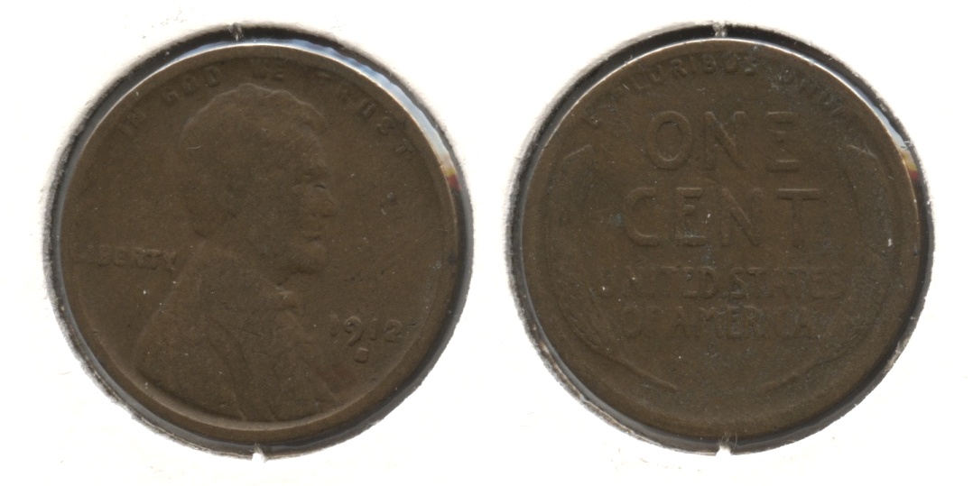 1912-S Lincoln Cent Good-4 #a