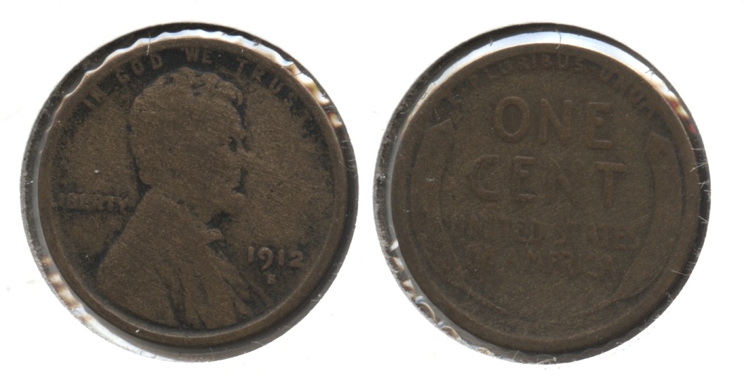 1912-S Lincoln Cent Good-4 #h