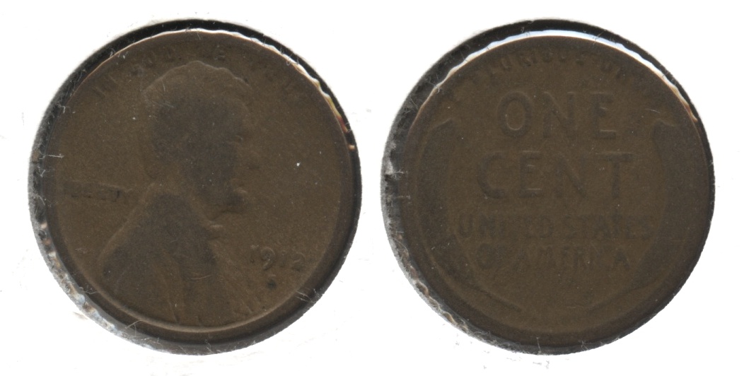1912-S Lincoln Cent Good-4 #k