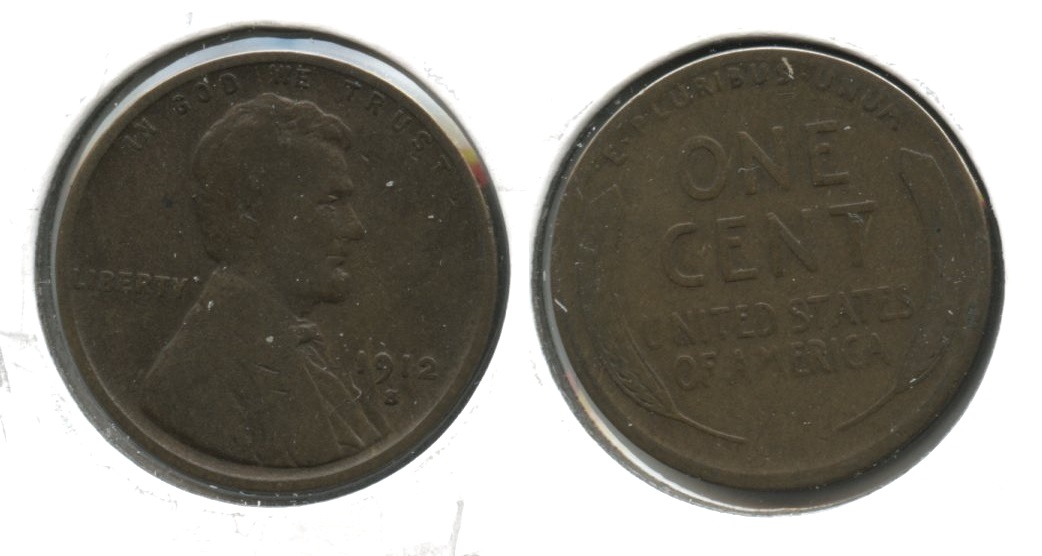 1912-S Lincoln Cent Good-4 #q