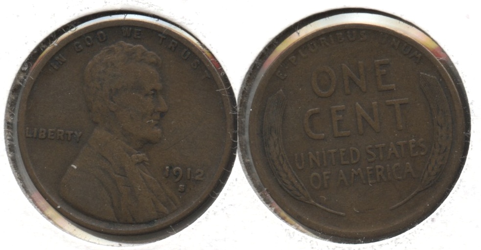 1912-S Lincoln Cent VF-20 #a