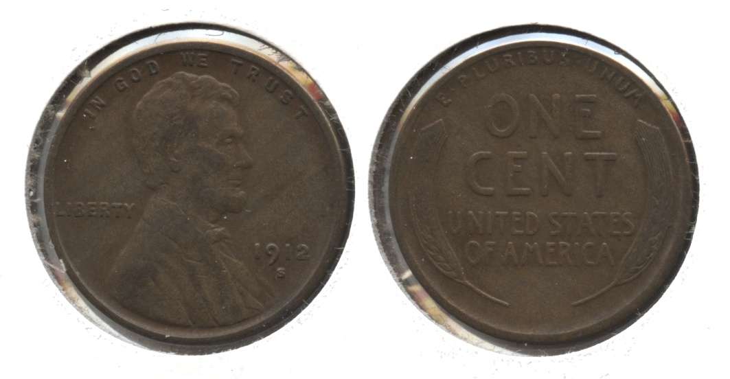 1912-S Lincoln Cent VF-20 #e