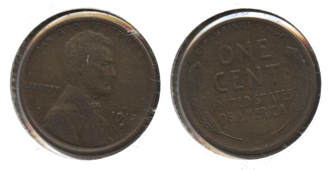 1912-S Lincoln Cent VF-20 #f