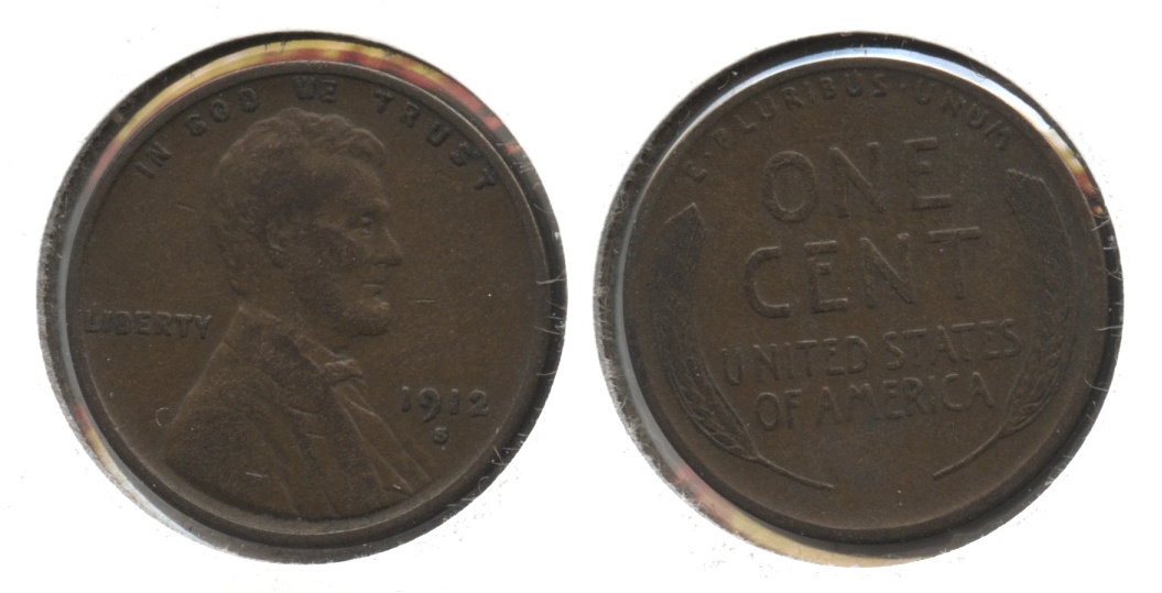 1912-S Lincoln Cent VF-20 #g