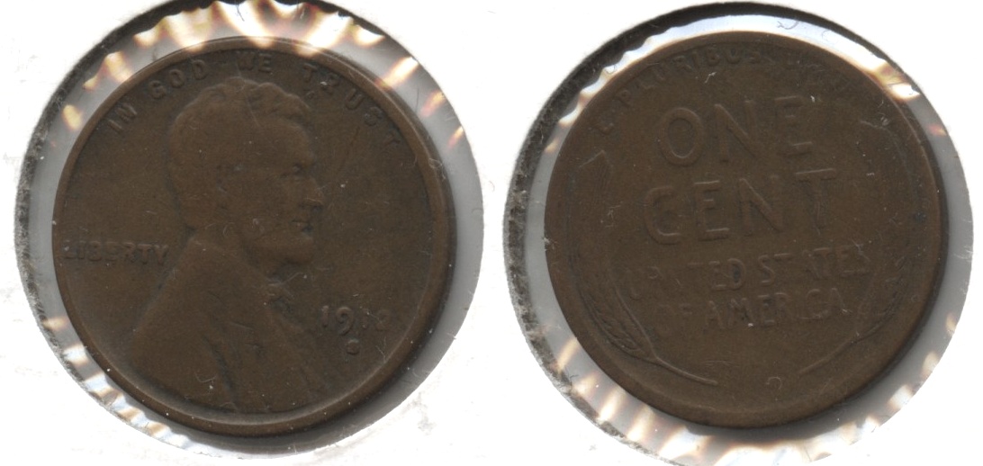 1912-S Lincoln Cent VG-8 #a