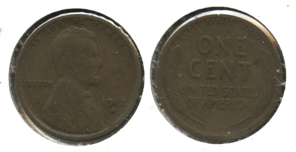 1912-S Lincoln Cent VG-8 #m
