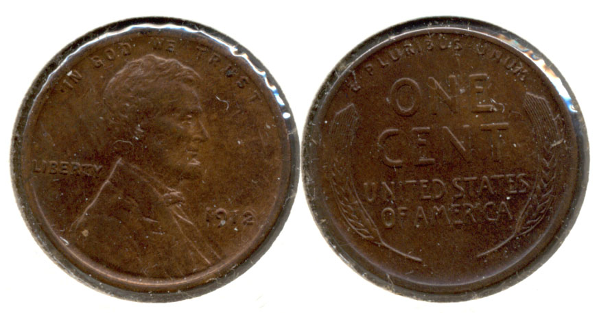 1912 Lincoln Cent AU-50