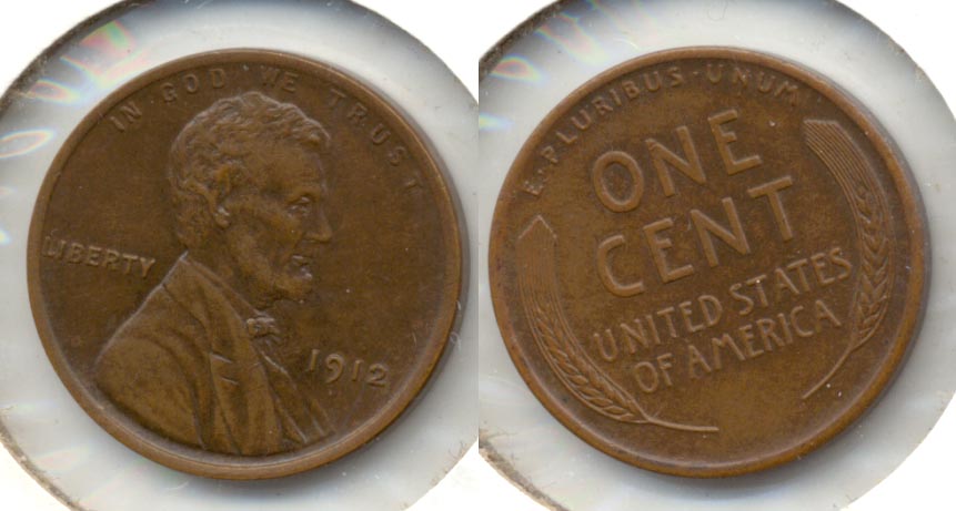 1912 Lincoln Cent AU-53 a