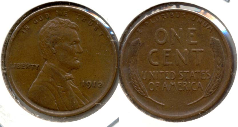 1912 Lincoln Cent AU-55