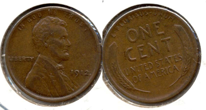1912 Lincoln Cent AU-55 a