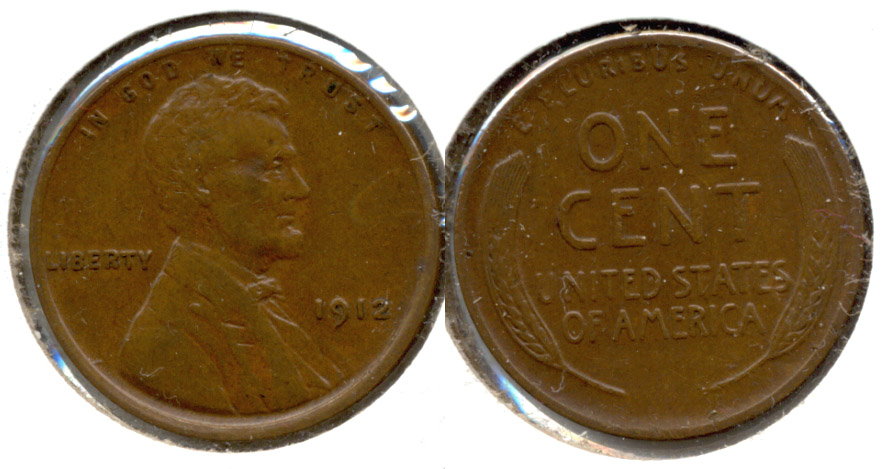 1912 Lincoln Cent EF-40 a