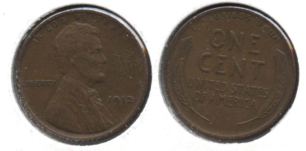 1912 Lincoln Cent AU-50 #d