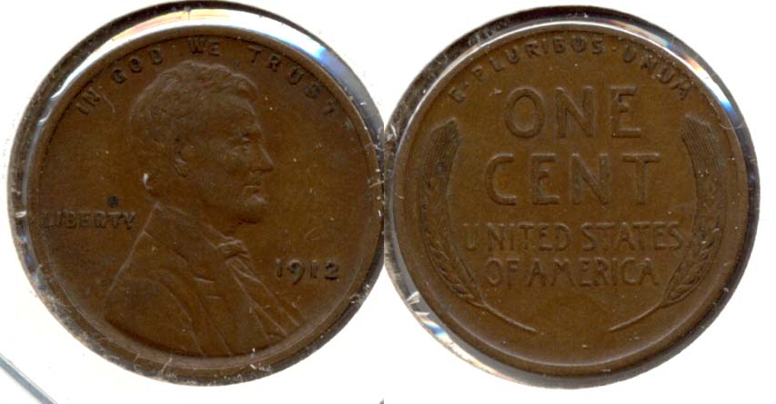 1912 Lincoln Cent EF-45 d