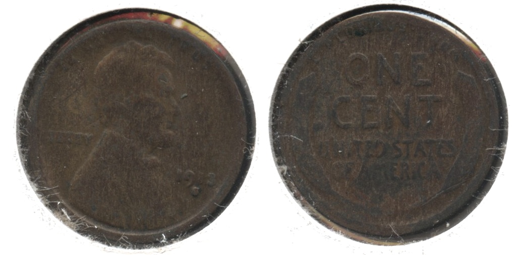 1913-S Lincoln Cent AG-3