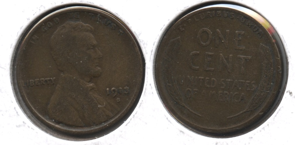 1913-S Lincoln Cent Fine-12