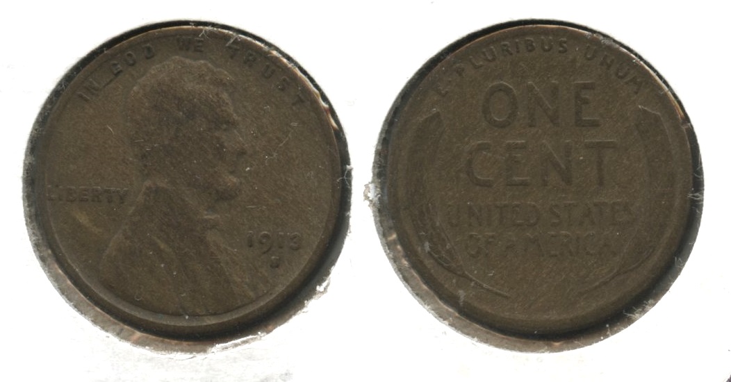 1913-S Lincoln Cent Good-4 #ah