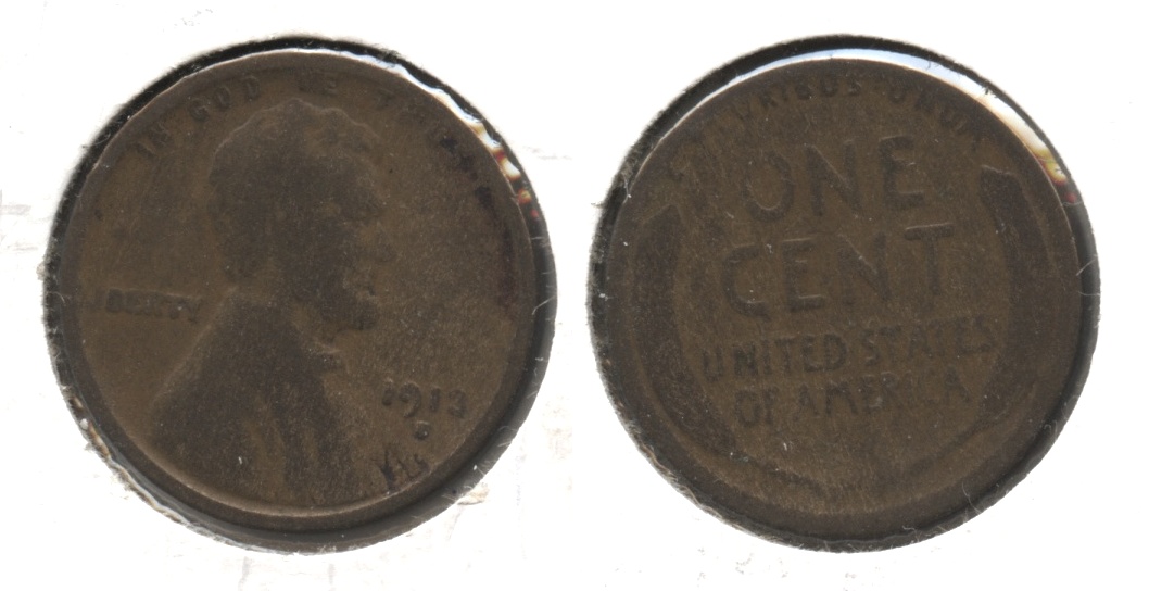1913-S Lincoln Cent Good-4 #k