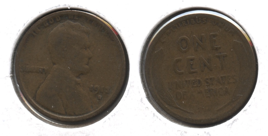 1913-S Lincoln Cent Good-4 #l