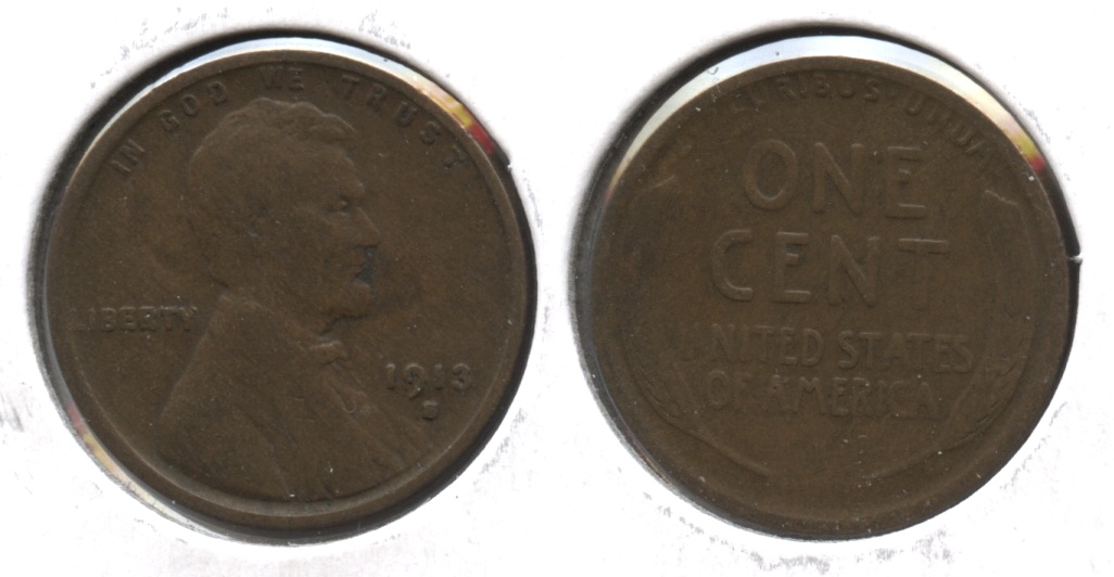 1913-S Lincoln Cent Good-4 #t