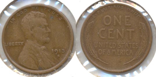 1913-S Lincoln Cent VF-20
