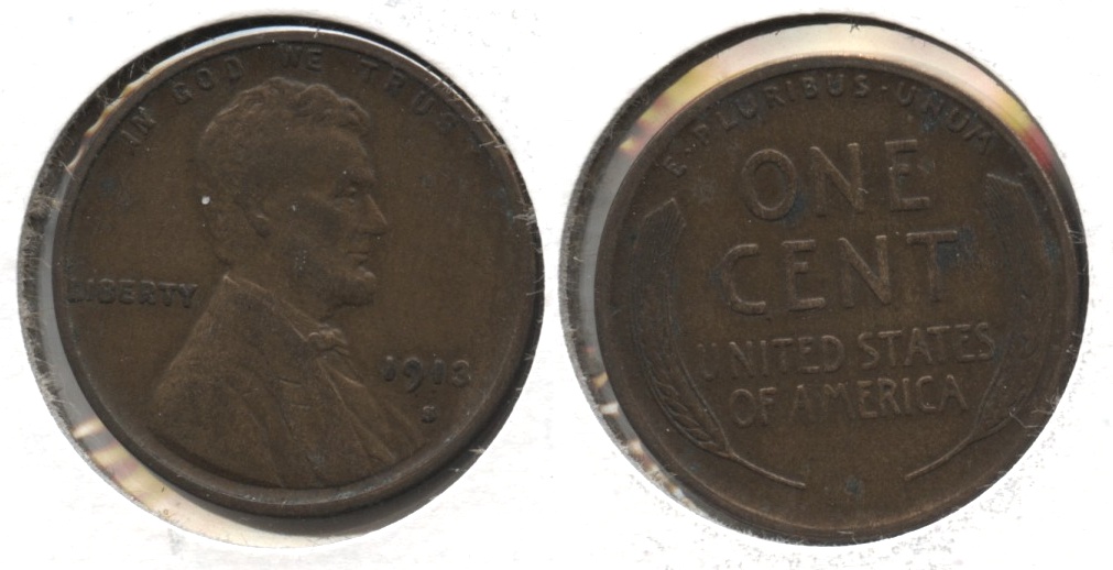 1913-S Lincoln Cent VF-20 #a