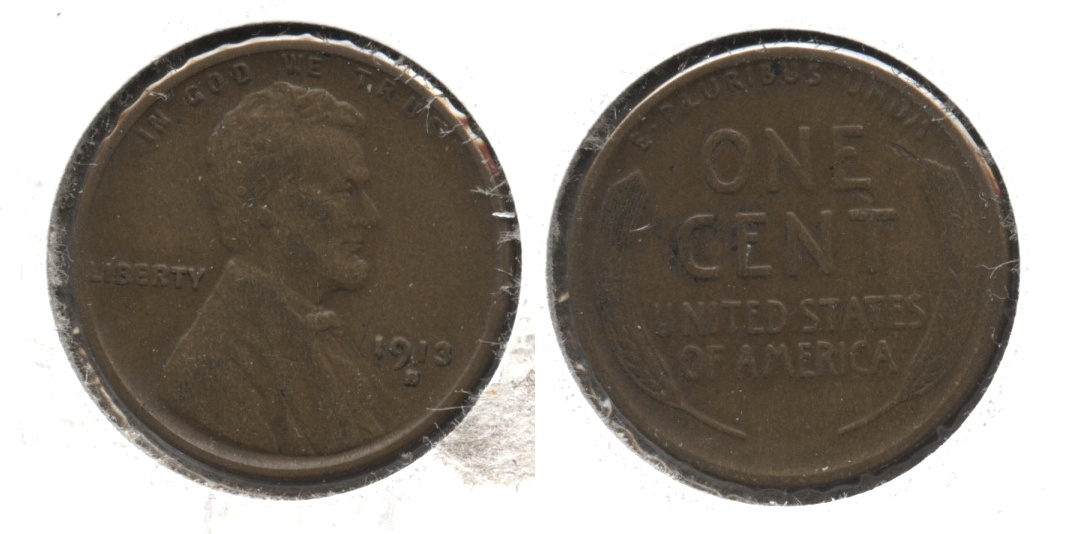 1913-S Lincoln Cent VF-20 #d