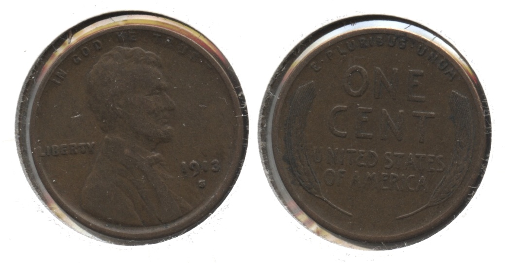 1913-S Lincoln Cent VF-20 #e