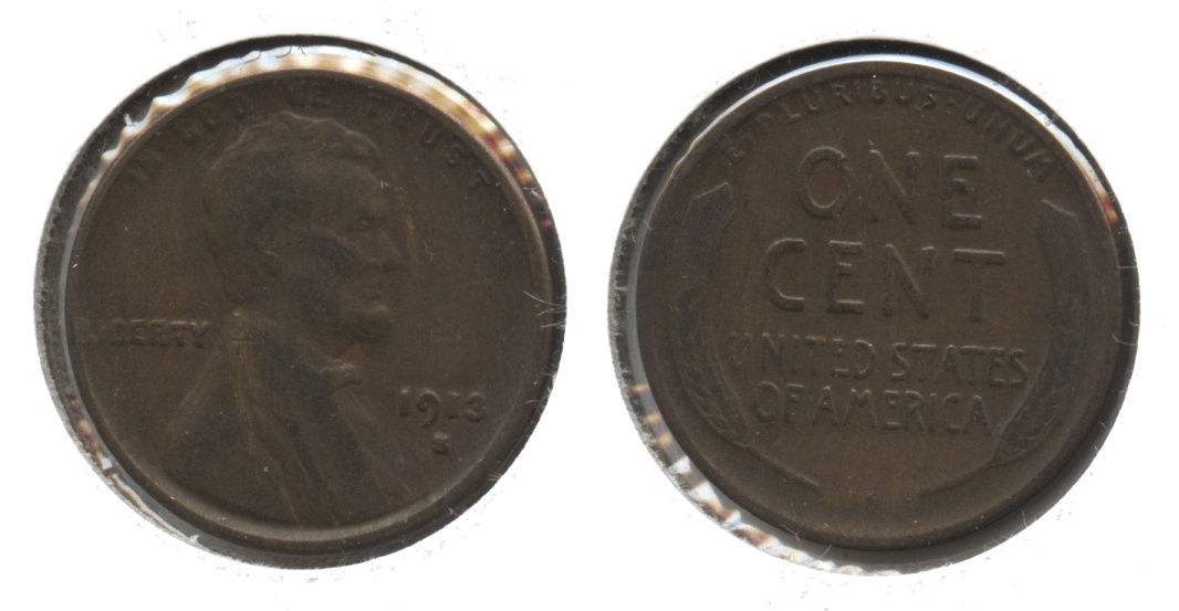 1913-S Lincoln Cent VG-8 #i