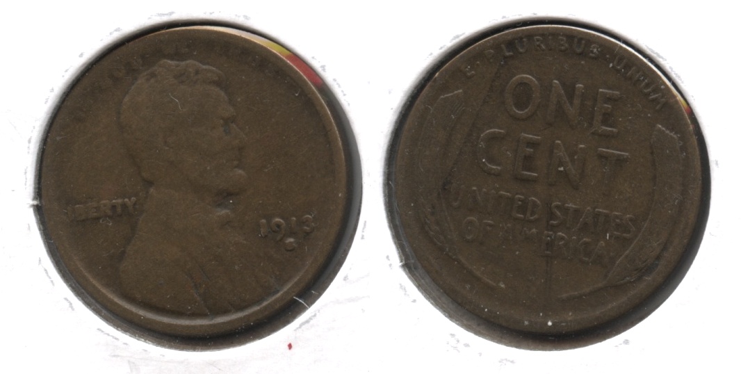 1913-S Lincoln Cent VG-8 #t