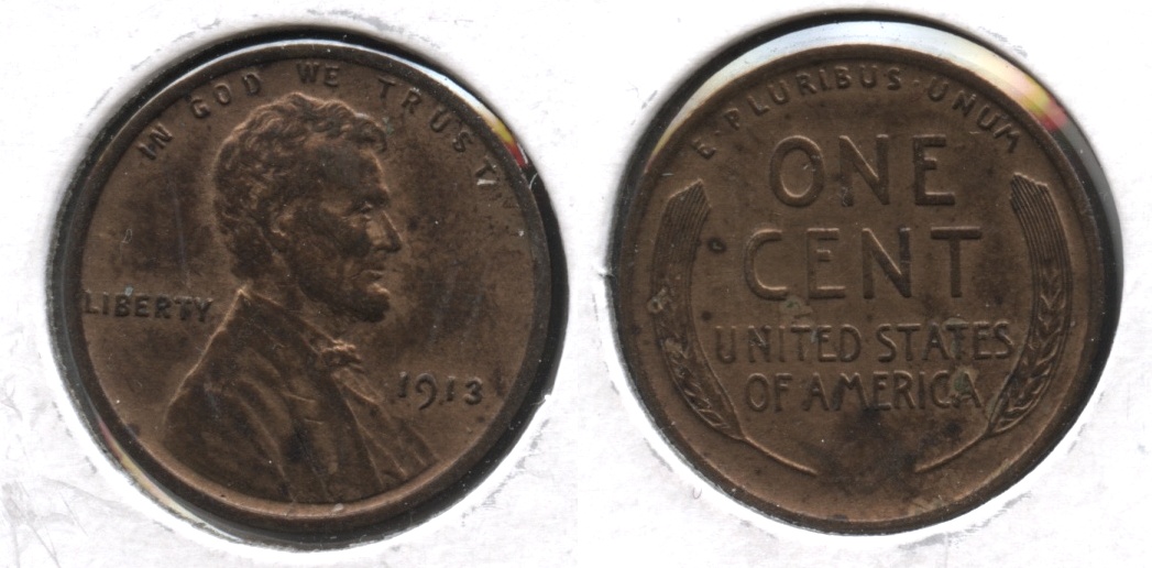 1913 Lincoln Cent AU-50 #g