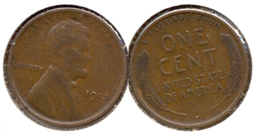 1913 Lincoln Cent EF-40